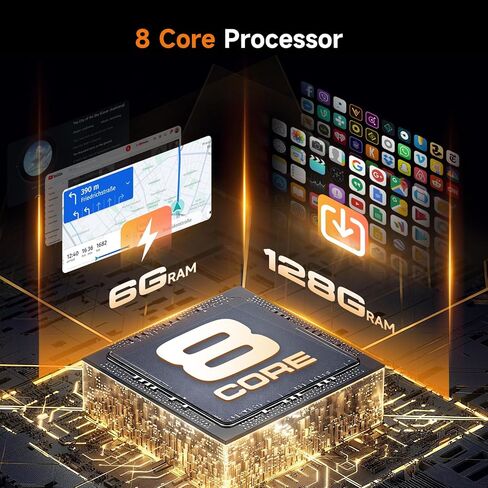 8 Core 6G 128G لـ Toyota Hilux 2015-2020 Radio Android 10 inch الشاشة اللاسلكية اللاسلكية Android Auto و Driauto Car Stereo لترقية Toyota Bluetooth DSP GPS Navigation WiFi FM/RDS كاميرا احتياطية in Kuwait