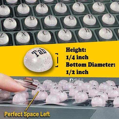 Generic Laptop Keyboard Cover for Long Nails with Raised Keys, Compatible with HP/DELL/Mac/Lenovo/Acer/Asus/Samsung12-18" Notebook Computer (Hemisphere) in Saudi Arabia