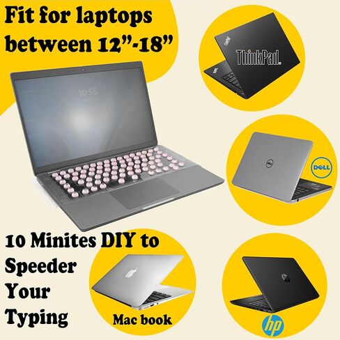 Generic Laptop Keyboard Cover for Long Nails with Raised Keys, Compatible with HP/DELL/Mac/Lenovo/Acer/Asus/Samsung12-18" Notebook Computer (Hemisphere) in Saudi Arabia