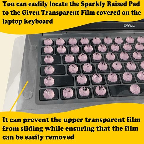 Generic Laptop Keyboard Cover for Long Nails with Raised Keys, Compatible with HP/DELL/Mac/Lenovo/Acer/Asus/Samsung12-18" Notebook Computer (Hemisphere) in Saudi Arabia