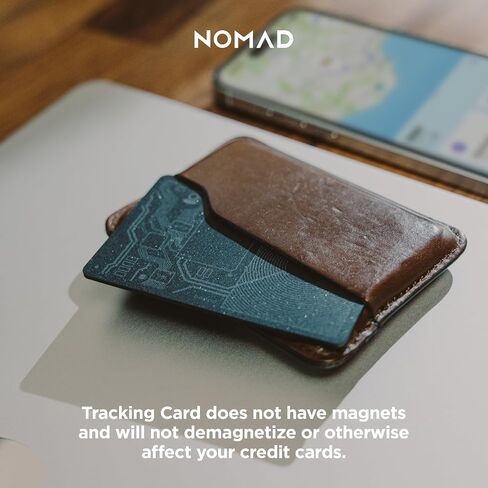 بطاقة تتبع Nomad ، تتبع البطاقات النحيف مع IPX7 مقاوم للماء وإثبات الغبار - تعقب البطاقات للمحفظة والأمتعة وجواز سفر ، 5 أشهر تتبع بطارية طويلة ، قابلة لإعادة الشحن ، متوافقة مع iOS فقط in Kuwait