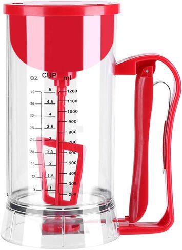 Battery Powered Pancake Waffle Batter Maker Machine, Dispenser with Ergonomic Handle, for Cupcake Making, Premium ABS Material in Saudi Arabia