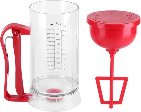 Battery Powered Pancake Waffle Batter Maker Machine, Dispenser with Ergonomic Handle, for Cupcake Making, Premium ABS Material in Saudi Arabia