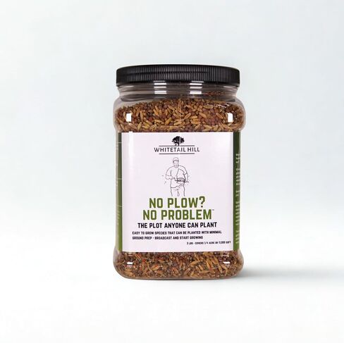 No Plow No Problem Food Plot Seed Mix for Deer, Easy to Grow, Minimal Ground Prep, No-Till Planting, Broadcast and Start Growing in Saudi Arabia