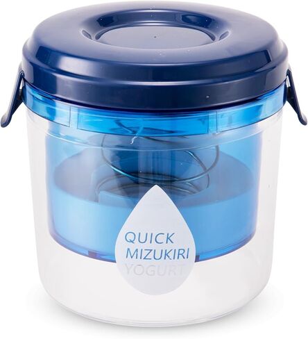 مصفاة الزبادي اليونانية مع غطاء. مرشح yogurt مع شبكة غرامة فائقة ، لجعل دفعات صغيرة (450 جرام) من اليونانية الكريمية السميكة ، زبادي جوز الهند ، تحضير الزبادي الجاف ، 5.12 * 5.12 * 5.12 بوصة ، واضحة وبولي in Kuwait