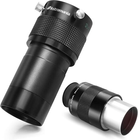 Astromania 2" 56mm Super Plossl Telescope Eyepiece - Bundle with - 2" ED 2X Barlow Lens in Saudi Arabia