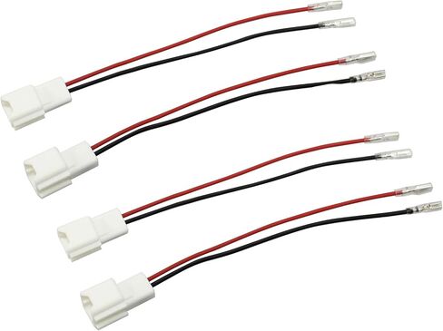 4 PCS DOOR SPEAKER WIRINCES ، PC2-28 مكبر الصوت كابل سلك متوافق مع قابس محول موصل NISSAN SPEALES ، سهل التثبيت in Saudi Arabia
