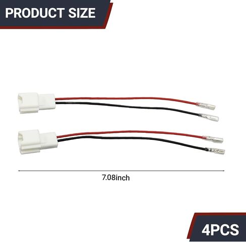 4 PCS DOOR SPEAKER WIRINCES ، PC2-28 مكبر الصوت كابل سلك متوافق مع قابس محول موصل NISSAN SPEALES ، سهل التثبيت in Saudi Arabia