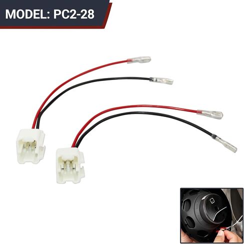 4 PCS DOOR SPEAKER WIRINCES ، PC2-28 مكبر الصوت كابل سلك متوافق مع قابس محول موصل NISSAN SPEALES ، سهل التثبيت in Saudi Arabia