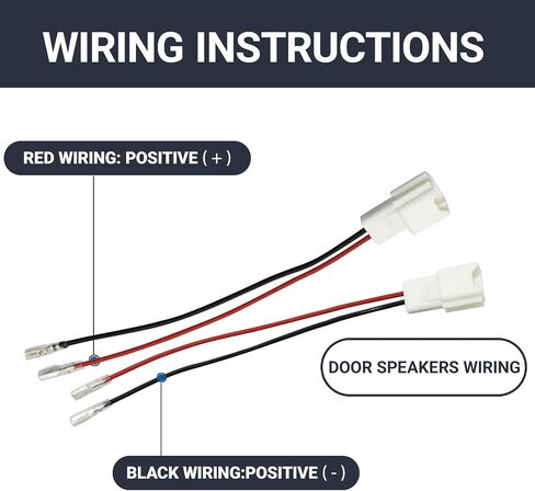 4 PCS DOOR SPEAKER WIRINCES ، PC2-28 مكبر الصوت كابل سلك متوافق مع قابس محول موصل NISSAN SPEALES ، سهل التثبيت in Saudi Arabia