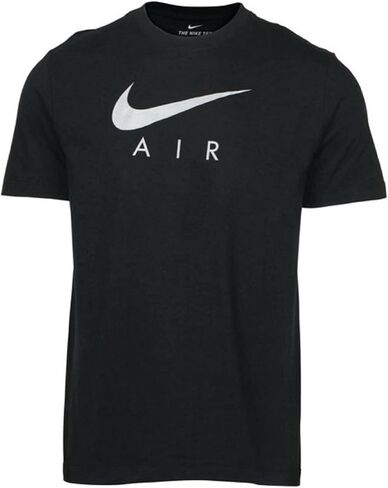 Nike Men's Swoosh Air Metallic Graphic Tee (X-Large, Black/Silver) in Saudi Arabia