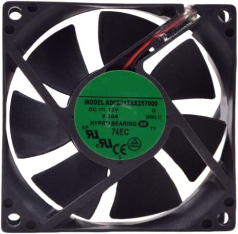 AD08012XX257000 مروحة 8cm لـ 12V 0.30A 8025 80 × 80 × 25 مم مروحة تبريد 2-ware in Saudi Arabia