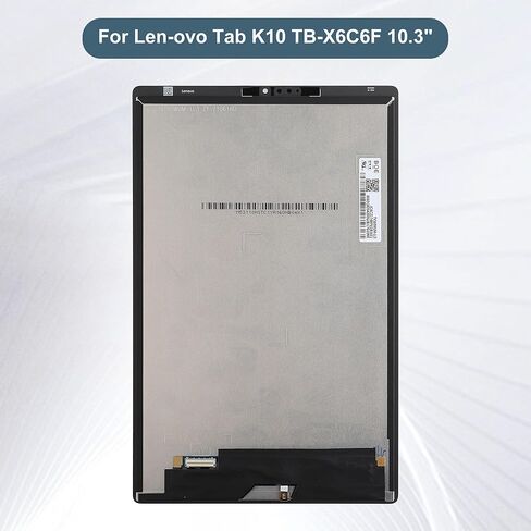 الاستبدال LCD Display Touch Screen Digitizer Assembly متوافق مع Lenovo Tab K10 TB-X6C6F 10.3 "مع أدوات （أسود） in Kuwait