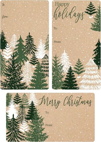 Snowman Kraft Paper Christmas Gift Tag Stickers – 75 Labels - Snowman Peel and Stick Gift Wrap Tags – Let it Snow Self Adhesive Holiday Wrapping Paper Stickers in Saudi Arabia