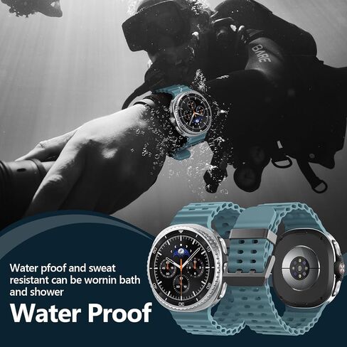 Marine Silicone Band for Samsung Galaxy Watch 9 8 40mm 44mm/8 Classic 46mm in Kuwait