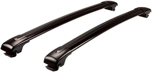 العارضة لجميع Santa Fe 2024 2025 Cross Bar Roof Rails Rails Black Lockable in Kuwait