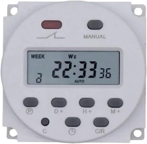CN101A 16A 110/220/24/12V Power Programmable Timer Control Range 1min-168h Without Shell and Wires(5VDC) in Saudi Arabia