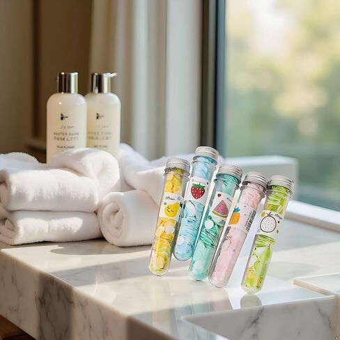 5 Boxes Multicolor Portable Disposable Paper Soap Confetti Sheets Soap Flakes for Washing Hand Cleansers Care Bath Toiletry Bathing in Saudi Arabia