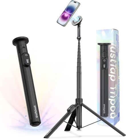 KraftGeek Magnetic Phone Tripod for iPhone, JustTap Tripod for MagSafe in Saudi Arabia