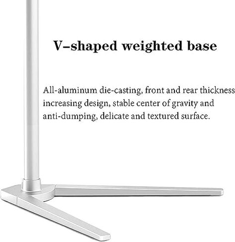 Reading Shelf Floor-Standing, V-Shaped Weighted Base Stand with 360-degree Rotatable Aluminum Arm, Recipe Book Holder Stand for Kitchen in Saudi Arabia