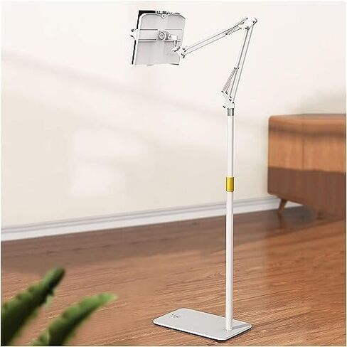 Adjustable Height Reading Shelf Floor-Standing, Rolling Lectern Stand, Portable Folding Music Stand Book Holder, Sturdy Metal Base in Saudi Arabia