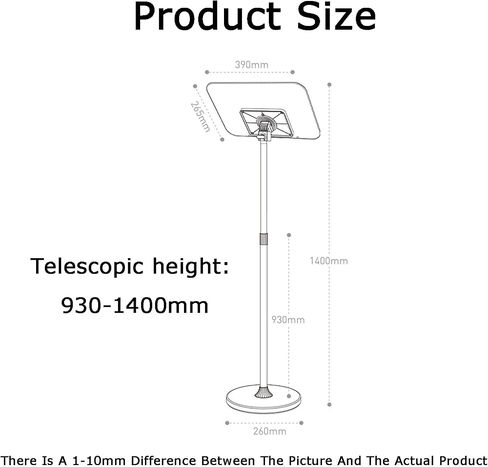 Adjustable Floor Book Stand for Heavy Textbooks and Cookbooks, Sturdy Design for Easy Reading and Studying in Saudi Arabia