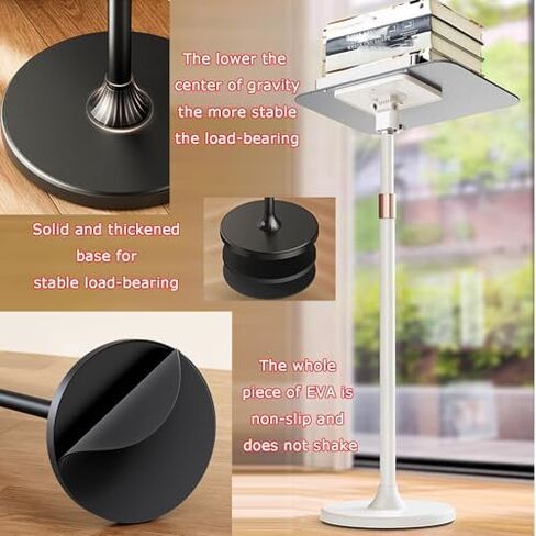 Adjustable Floor Stand for Sheet Music, Recipes, and Textbooks, Height Adjustable from 930 to 1400mm in Saudi Arabia