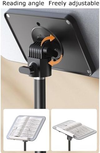 Adjustable Floor Stand for Sheet Music, Recipes, and Textbooks, Height Adjustable from 930 to 1400mm in Saudi Arabia