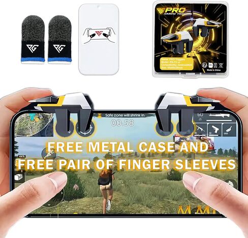 ProgAmePlays Phone Murvers لوحدة التحكم في الألعاب لـ PUBG و COD Mobile و Call of Duty for iPhone & Android و Zero LAG و AIM L1 L2 & R1 R2 TRIGGER (4 أزرار) in Saudi Arabia