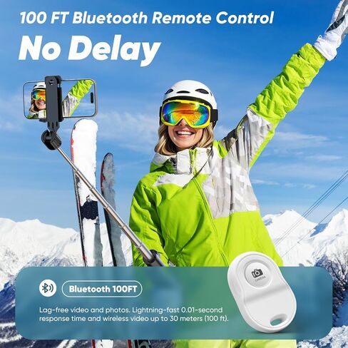 Vlog Selfie Monitor Screen, Magnetic Wireless Back Camera Monitor for iPhone & Android with 100FT Rang Bluetooth Remote for Photo/Vlog/Live Stream in Saudi Arabia