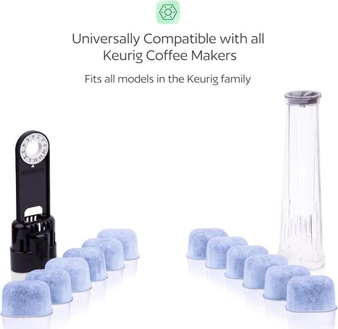 Keurig Filter Replacement - 12 Water Filters for Keurig K-Mini, K-Supreme, K-Slim, K-Express, K-Classic, K-Duo, K-Duo Hot & Iced, K-Elite, K-Select, K-Cafe, K-Compact, 2.0 and 1.0 Brewers in Saudi Arabia