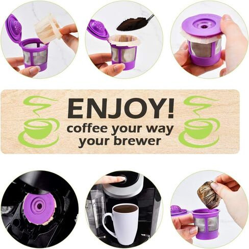 CAPMESSO Disposable Coffee Paper Filters Replacement Kerig Filter Compatible with Reusable Single Serve Pods Keurig Coffee Maker-300 Count (Natural) in Saudi Arabia