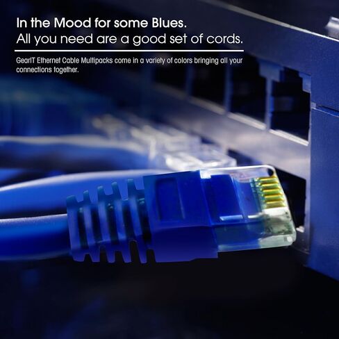 GEERIT 10 pack ، CAT5E Ethernet Patch Cable 6 FET - Snagless RJ45 Computer LAN CORD in Saudi Arabia