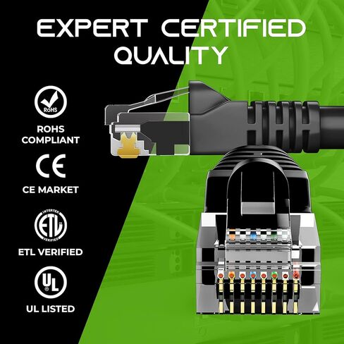 GEERIT 10 pack ، CAT5E Ethernet Patch Cable 6 FET - Snagless RJ45 Computer LAN CORD in Saudi Arabia