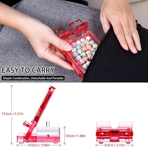 Acrylic Phone Holder Firm，Phone Stand for Desk，Star Decorations and Not Easily Damaged，Office Accessories，Novel Design,Pink Black and Clear. (Pink) in Kuwait