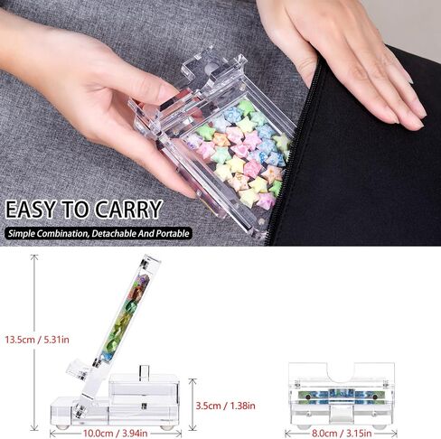 Acrylic Phone Holder Firm，Phone Stand for Desk，Star Decorations and Not Easily Damaged，Office Accessories，Novel Design,Pink Black and Clear. (Pink) in Kuwait