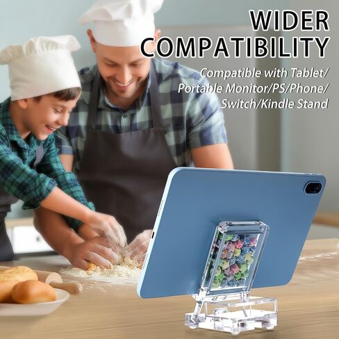 Acrylic Phone Holder Firm，Phone Stand for Desk，Star Decorations and Not Easily Damaged，Office Accessories，Novel Design,Pink Black and Clear. (Pink) in Kuwait