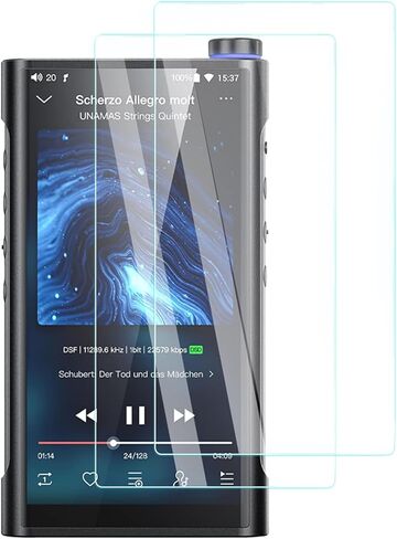 Screen Protector for FiiO M15S Hi-Res MP3 Music Player, High-definition Scratch Resistant Film,HD Clear, Bubble Free with Easy Installation Kit, 2 Pack in Saudi Arabia