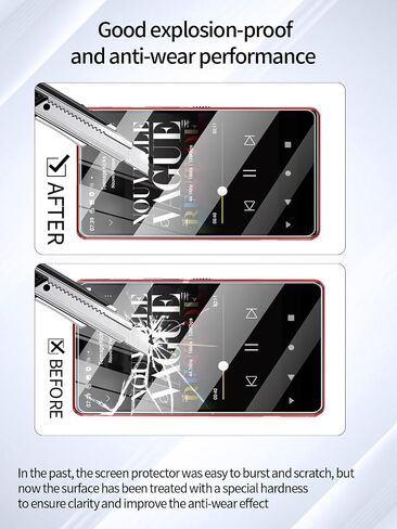 واقي الشاشة لـ Swofy M503Pro MP3 Player 4 بوصة لمشغل الموسيقى ، فيلم مقاوم للخدش عالي الدقة ، واضحة HD ، وخالية من الفقاعات مع مجموعة التثبيت السهلة ، 3 عبوات. in Saudi Arabia