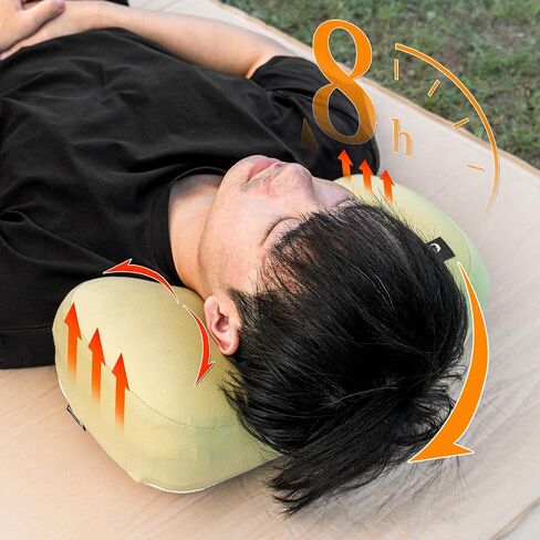 HIKEMAN Camping Memory Foam Pillow - Ultralight Washable Camping Essentials Backpacking Travel Pillow for Outdoor Camp, Sport, Airplanes, Hiking(Grey) in Kuwait
