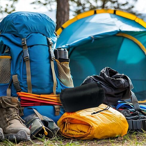 Camping Pillow for Travel Backpacking Hammock Outdoor Sleeping, Shredded Small Memory Foam Pillow with Removable Cover for Deployment, Airplane and Car Trips, Navy in Kuwait