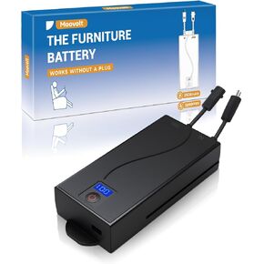 Universal Battery Pack for Reclining Furniture with LED Display – 2500mAh Rechargeable Recliner Battery – Compatible with 2-Pin Motion Furniture - Couch, Sofa, Recliner Chair Accessory in Saudi Arabia