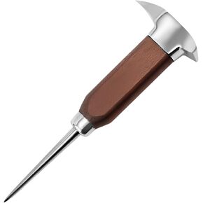 Ice Breaker with Beechwood Handle, Dual-Ended, 6.8 in Stainless Steel Pick, Protective Shield, Rust-Resistant for Easy Ice Splitting in Saudi Arabia