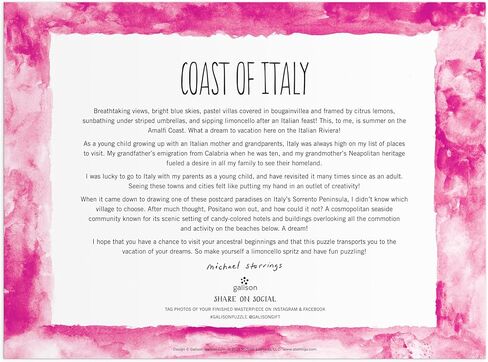 Galison Michael Storrings Venice 1500 Piece Puzzle from Galison - Challenging 1500 Piece Jigsaw Puzzle, Featuring Stunning Illustrations of Venice, Thick and Sturdy Pieces, Idea in Kuwait