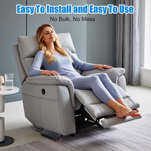 Universal Battery Pack for Reclining Furniture with LED Display – 2500mAh Rechargeable Recliner Battery – Compatible with 2-Pin Motion Furniture - Couch, Sofa, Recliner Chair Accessory in Saudi Arabia