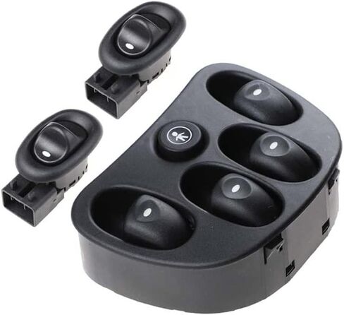 Car Auto Accessorie Master + مفاتيح نافذة الطاقة الخلفية/ملائمة لـ Holden Commodore VT VX 97-02 92047005 92105254 (أزراران) in Kuwait