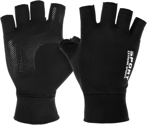 Fingerless Gloves, Multipurpose Fingerless UV Protection Gloves for Fishing Driving Sailing Rowing Kayaking & Paddling Glove, Water & Sports Sun Protect Glove for Men and Women in Saudi Arabia