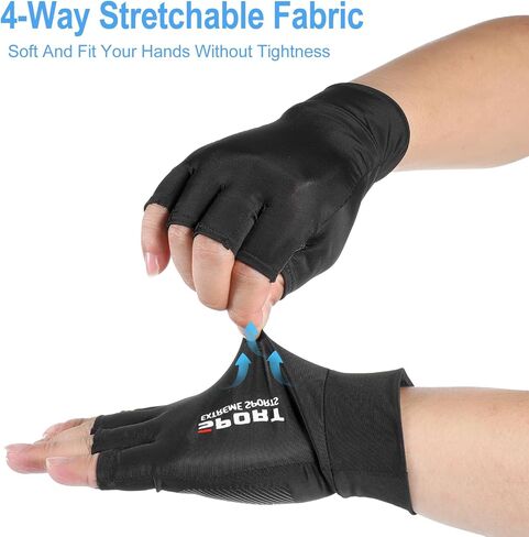 Fingerless Gloves, Multipurpose Fingerless UV Protection Gloves for Fishing Driving Sailing Rowing Kayaking & Paddling Glove, Water & Sports Sun Protect Glove for Men and Women in Saudi Arabia