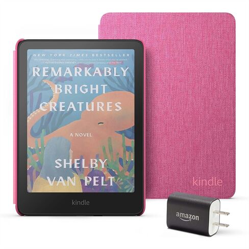 تقديم حزمة Amazon Kindle Colorsoft Essentials بما في ذلك Kindle Colorsoft (16 غيغابايت) - مع شاشة اللون - أسود ، محول غطاء القماش والطاقة in Saudi Arabia