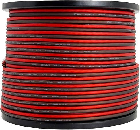 ORION XS12300 12 GAUGE SPEAKER SPER ROLL (300 قدم) 100 ٪ من كابل مكبر الصوت من النحاس - CAR لمكبر الصوت لاتصالات مضخم الصوت وأنظمة الصوت المنزلية ومكبرات الصوت PA والتركيبات المخصصة in Saudi Arabia
